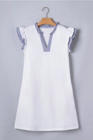 Harbor Breeze Ruffle Shift Dress