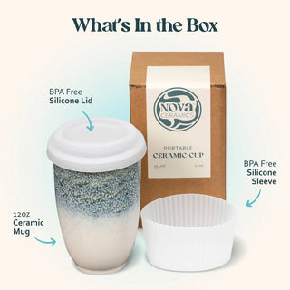 Glacier Ceramic Travel Cup 12oz