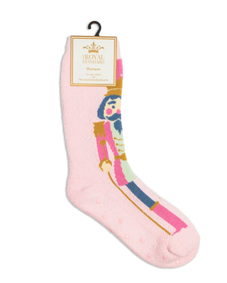 Women's Sugar Plum Nutcracker Snuggle Socks – Light Pink