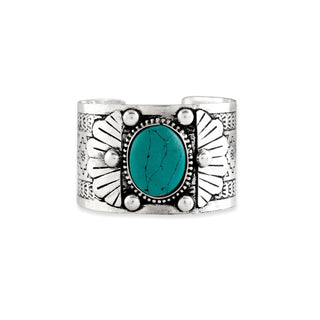 Southwestern Lab-Created Turquoise Cuff Bracelet