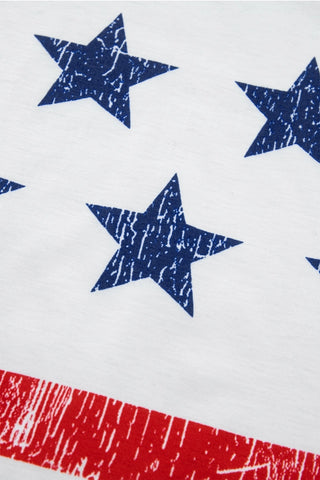 USA Flag Stars & Stripes Print Tank Top