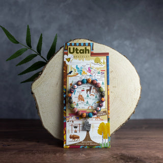 Utah Handmade Clay Bracelet – Beehive State Pride
