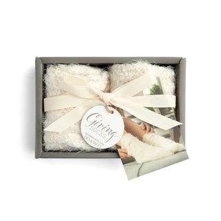 Giving Socks – Cozy Cable Knit Socks with Gift Card