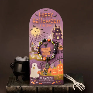Happy Halloween Kids Handmade Clay Bracelet