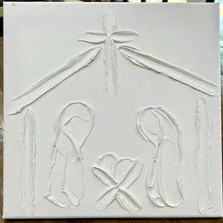 Paint Your Own Canvas Nativity - 12 x 12 inches