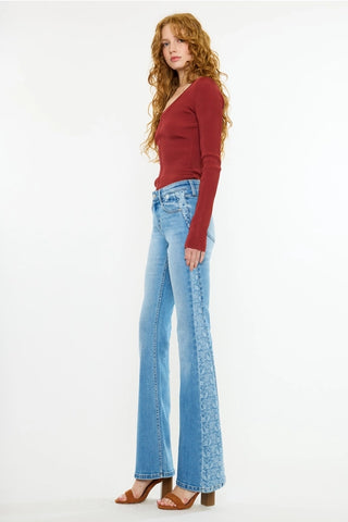 Mid Rise FLARE- Med Wash