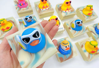 Surf's Up Duckling Handmade Soap Bar For Kids Vegan