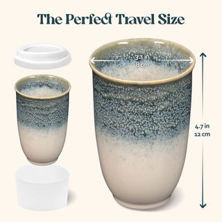 Glacier Ceramic Travel Cup 12oz