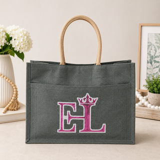 EmpowerHer Life Jute Pocket Tote