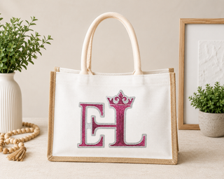 EmpowerHer Life Jute Burlap Tote Bag Small